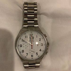 Fossil silver stainless steel watch